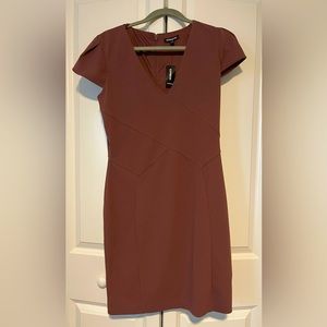 Express NWT short sleeve dress/ Mauve or Plum/ Size Medium